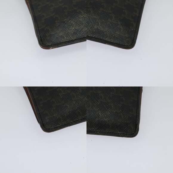 CELINE Triomphe Cell Phone Case Shoulder Bag Pvc Black - Picture 10 of 13